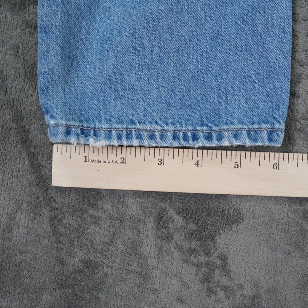 American Eagle  Tomgirl Overalls Womens S BlueRelaxed Denim Logo Streetwear 7840 - Picture 13 of 15
